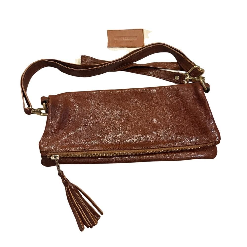 Parker Clay Makeda Leather Foldover Crossbody Bag